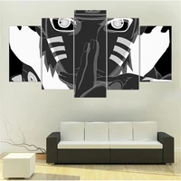 anime poster 5 panel naruto hd canvas painting mural living room bedroom modern home wall decoration kids gifts