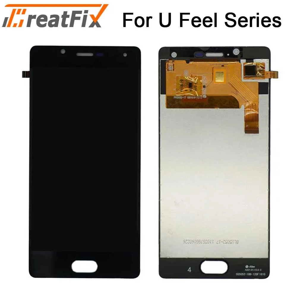 Протестированный сенсорный экран дигитайзер ЖК-дисплей для Wiko u feel Ufeel Lite ЖК-дисплей с сенсорным экраном в сборе ЖК-дисплей ufeel go u feel fab