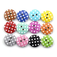 100pcs mixed round dot wooden buttons flatback cabochon scrapbooking crafts wood knopf bouton decor diy accessories 13mm 15mm