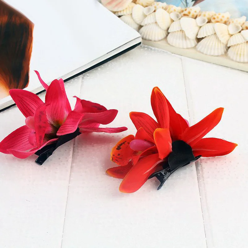Заколки для волос в Корейском стиле Бохо красные/синие пляжные аксессуары