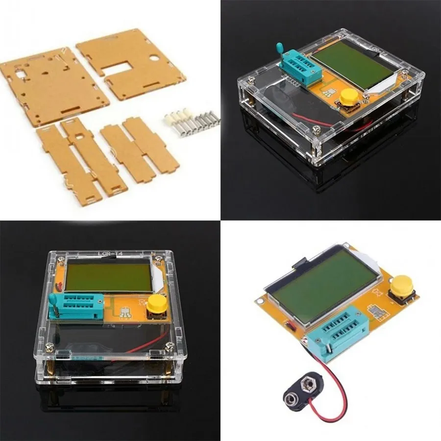Портативный цифровой тестер транзисторов измеритель емкости диодов и триодов|esr