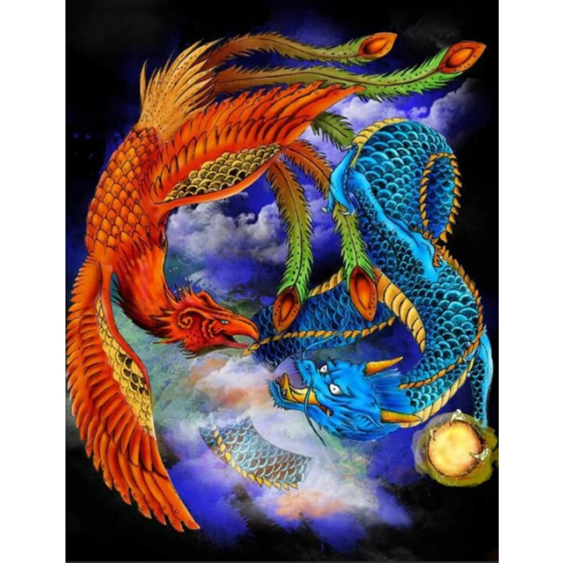Драконы картины по номерам