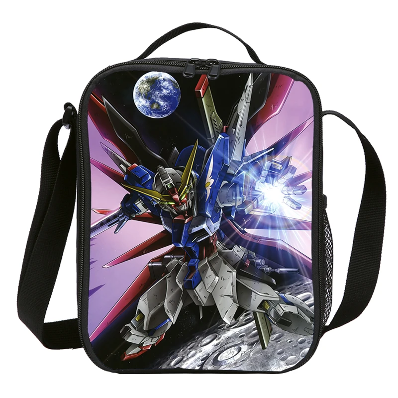 Мобильный костюм GUNDAM ланч сумки для детей изоляция теплая Handabgs школьная коробка