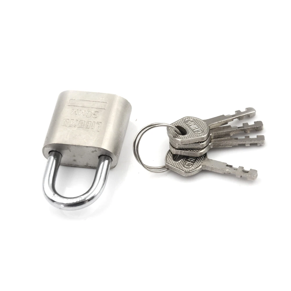 Практичный Золотой Серебряный тон с 3 ключами шкаф для багажа безопасности