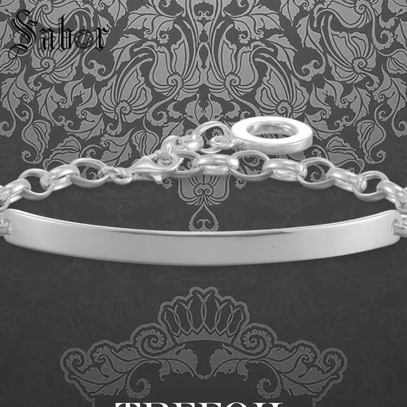 Браслет-цепочка мужской/женский классический из серебра 2020 пробы | Украшения и