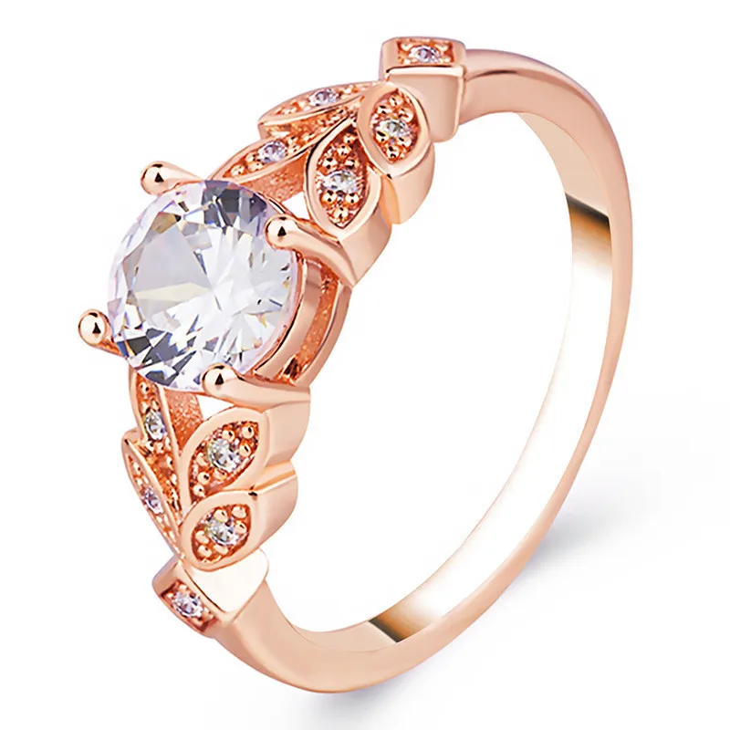 

POTCET Korea 2021 Fashion Trend Women's Leaf Ring Wedding Engagement Ring Geometric Retro Trend 2021 Jewelry Free Shipping