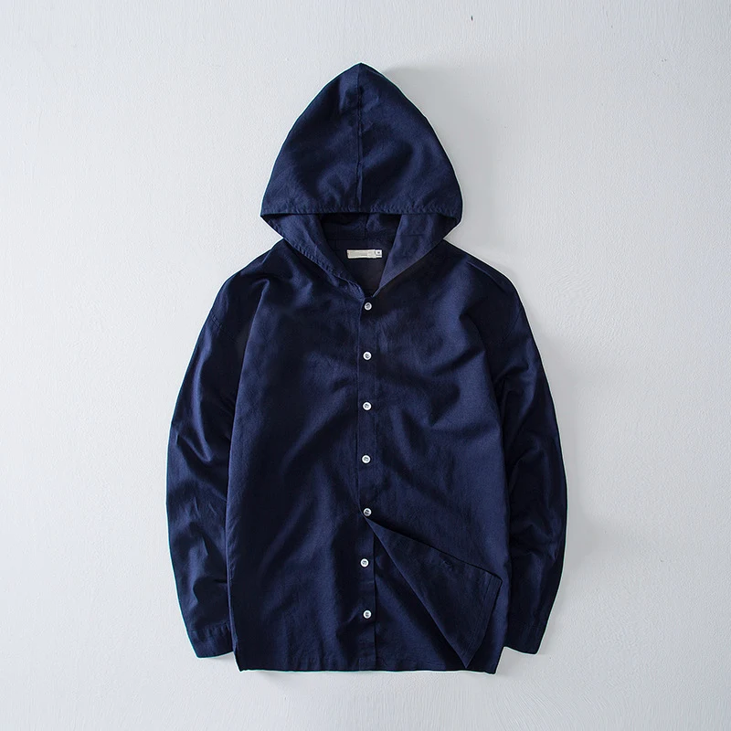 Модные весенние серые льняные рубашки для мужчин с длинным рукавом серая мужская