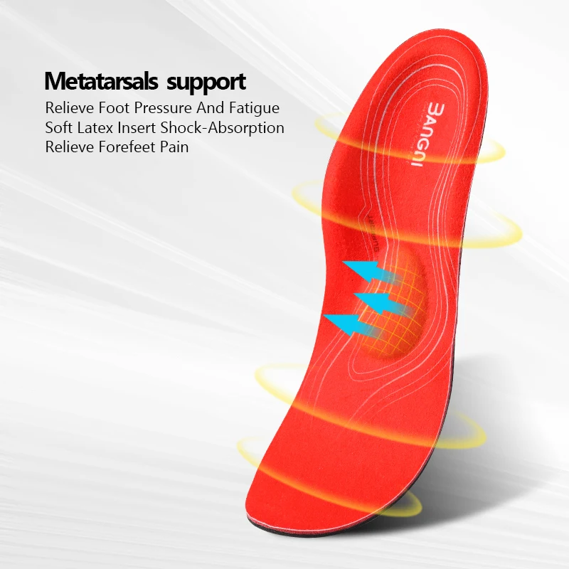 3ANGNI Orthotic Arch Support Shoe Insole Severe Flat Feet Inserts Pad Orthopedic Insoles Heel Plantar Fasciitis Men Woman
