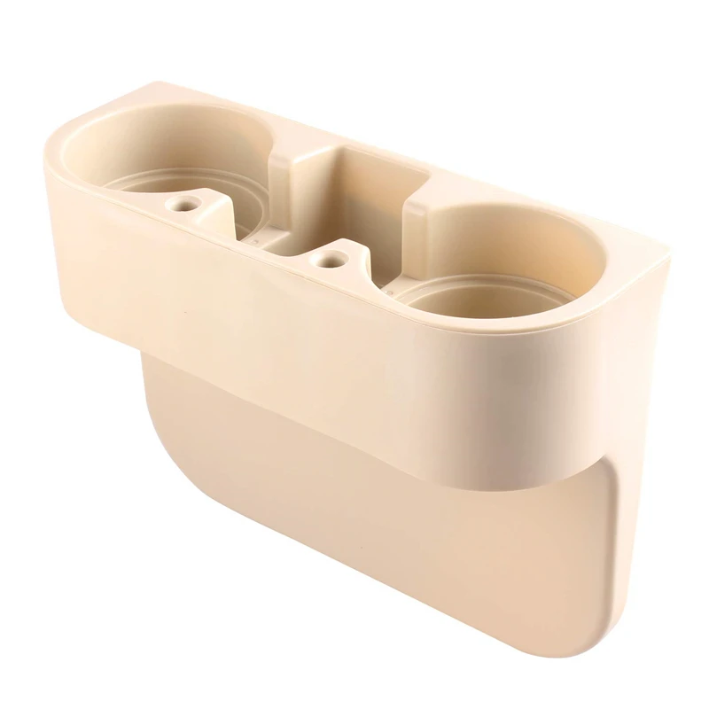 1PCS Beige Holder Автомобильный подстаканник, автомобильный держатель для сиденья, водная чашка, бутылка для напитков, органайзер для ключей телефона, держатель для хранения, подставка, автомобильные аксессуары, Стайлинг - Название цвета: 1PCS Beige Holder
