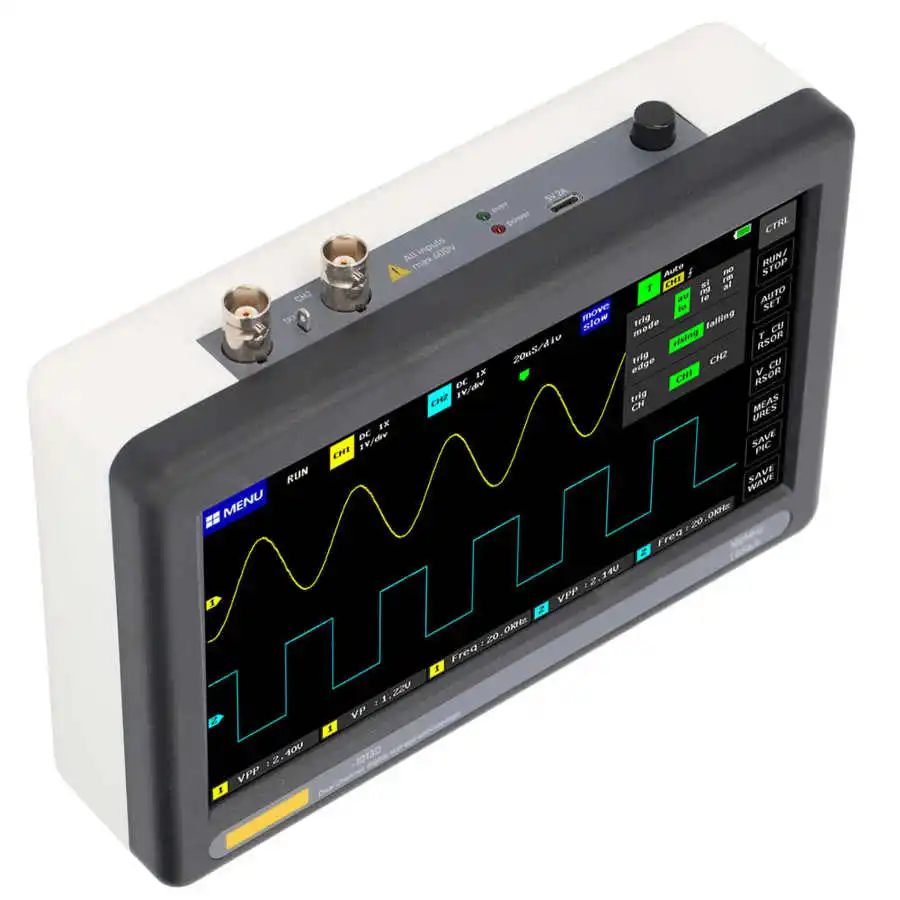 Осциллограф 1013D двухканальный цифровой с сенсорной панелью полоса пропускания 100