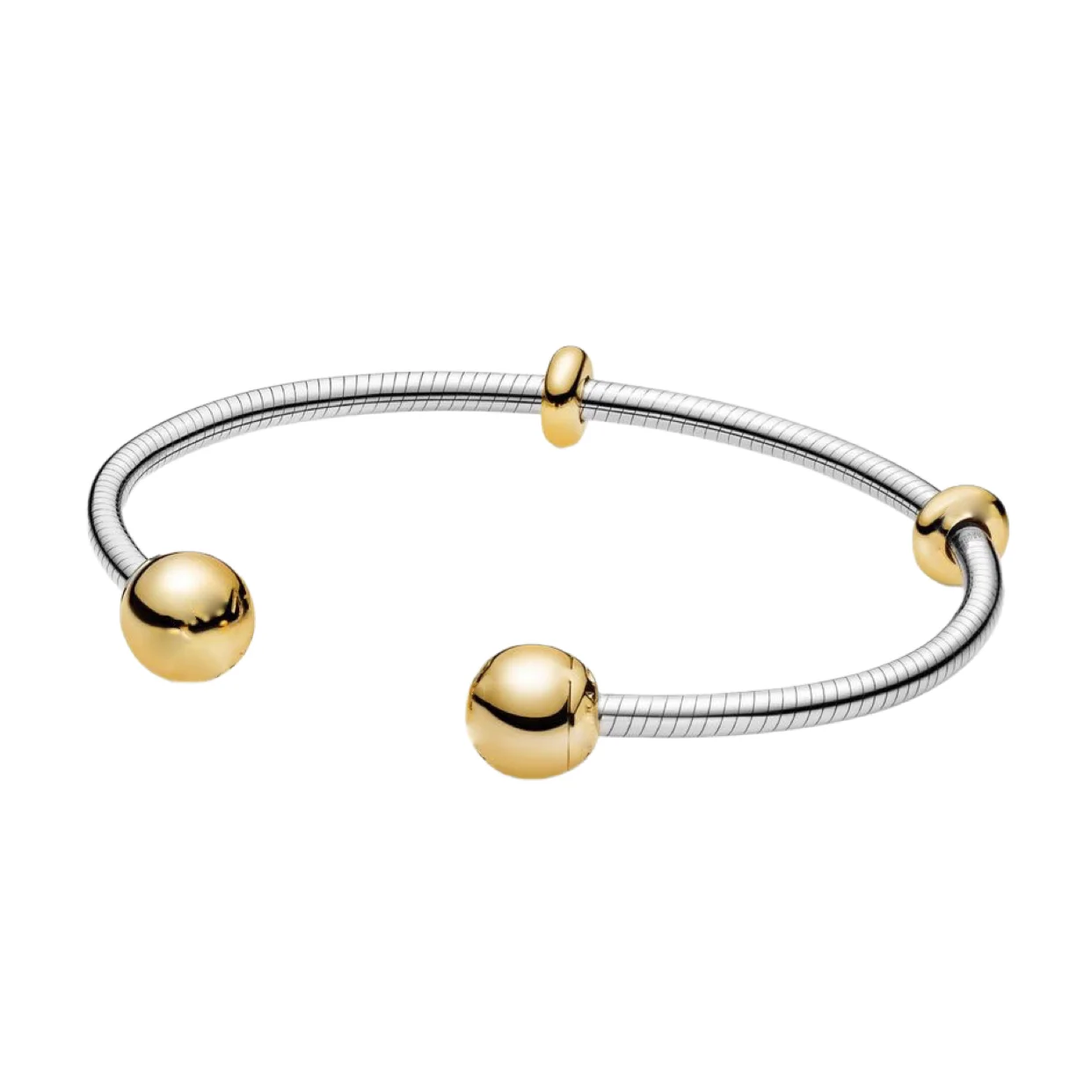 

2021 Hot sale Real 100% 925 Sterling Silver pan Bracelets Snake Chain Charms Bracelet Fit Original open For Women DIY Jewelry