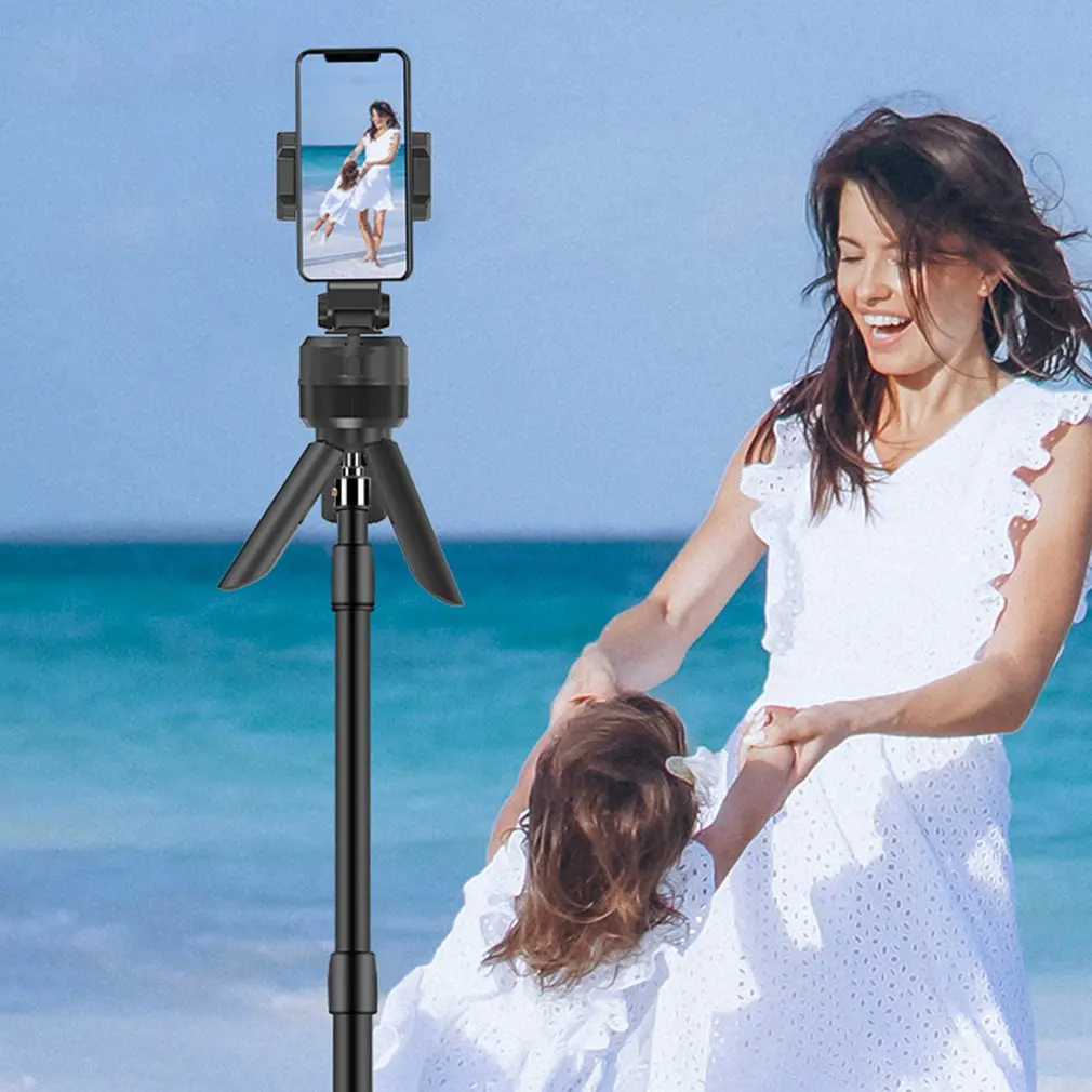

360 Degree Rotation Tracking Tripod Selfie Stick Live Portable Phone Holder Stand For iOS/Android Smart Face Tracking