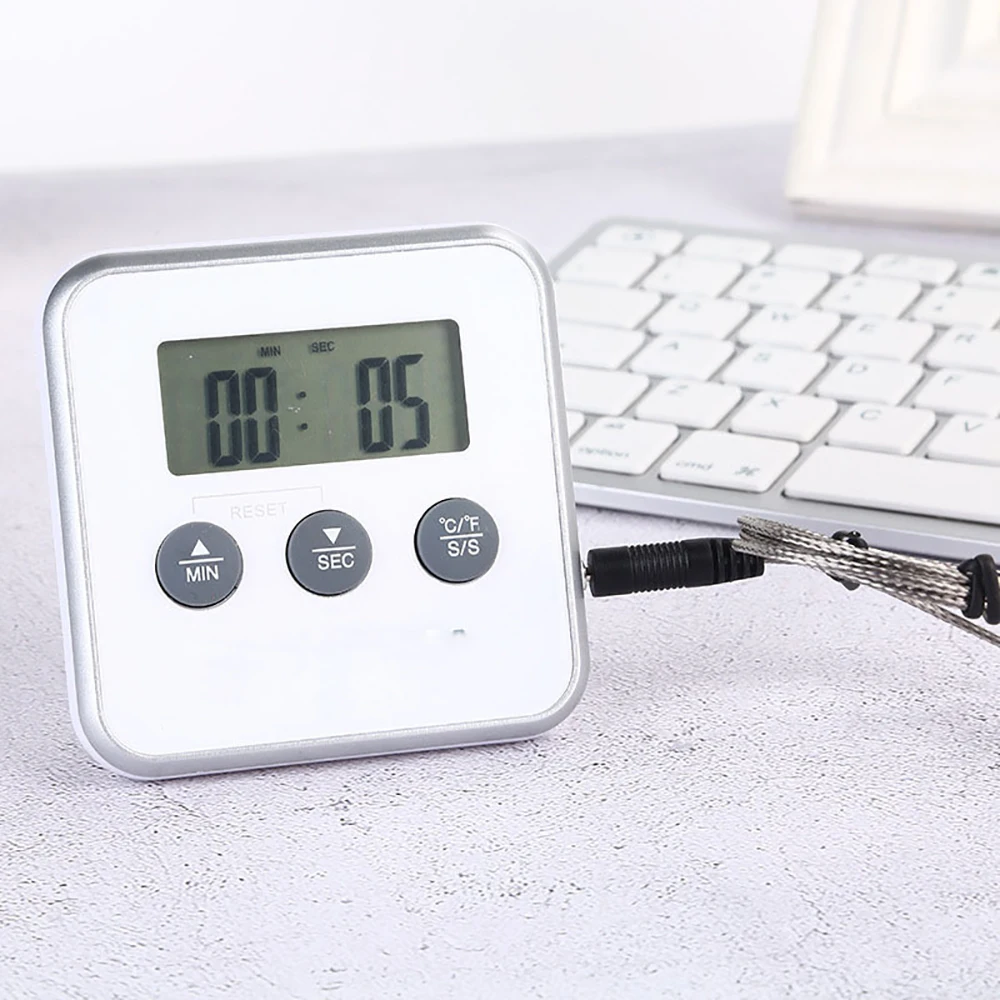 Digital Kitchen Thermometer Oven Food Cooking Meat BBQ Probe With Timer Milk Water Temperature Tools | Дом и сад