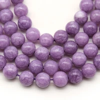 natural purple chalcedony stone loose spacer beads 4 6 8 10 12mm for jewelry making diy earring bracelets accessories 15