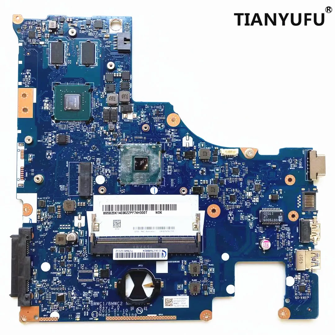 Новинка материнская плата BMWC1/BMWC2 для ноутбука LENOVO 300 15IBR с процессором N3700 920M 1GM