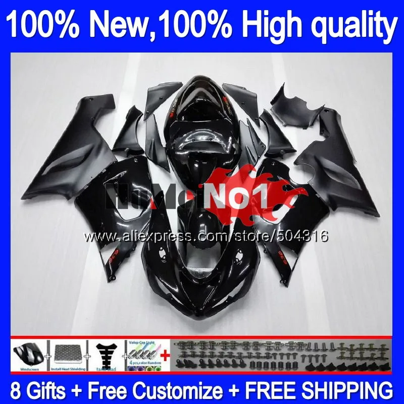

Корпус для KAWASAKI ZX-636 600 CC ZX 6R 600CC 6 R ZX6R 05 06 60MC.1 глянцевый черный ZX636 ZX600 ZX 636 Φ 2005 2006 обтекатель