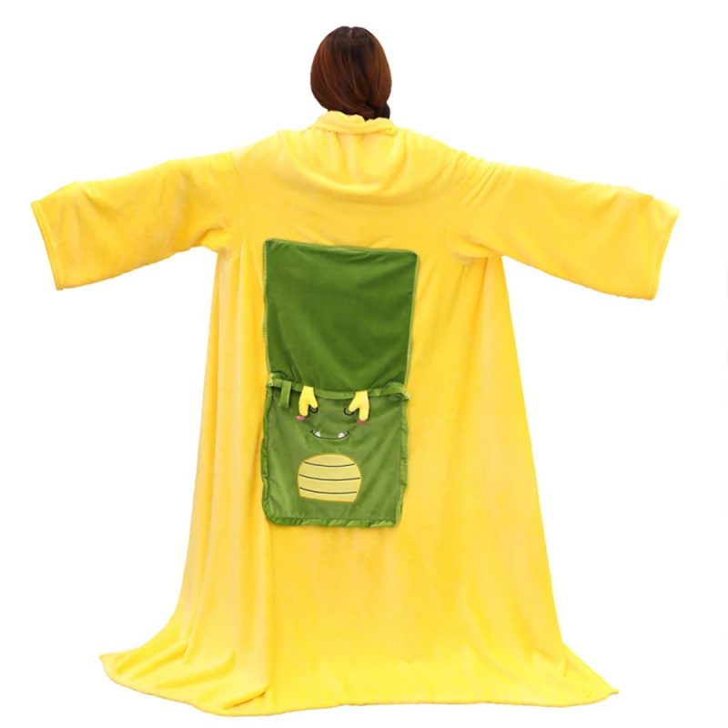 Пригодное для носки одеяло кондиционера Подушка сна подушка мультяшное