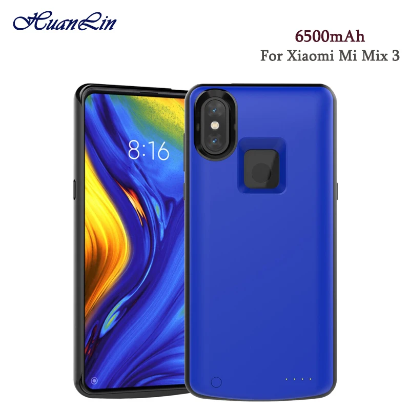 Внешний аккумулятор 6500 мАч чехол для зарядного устройства Xiaomi Mi Mix 3 внешнего
