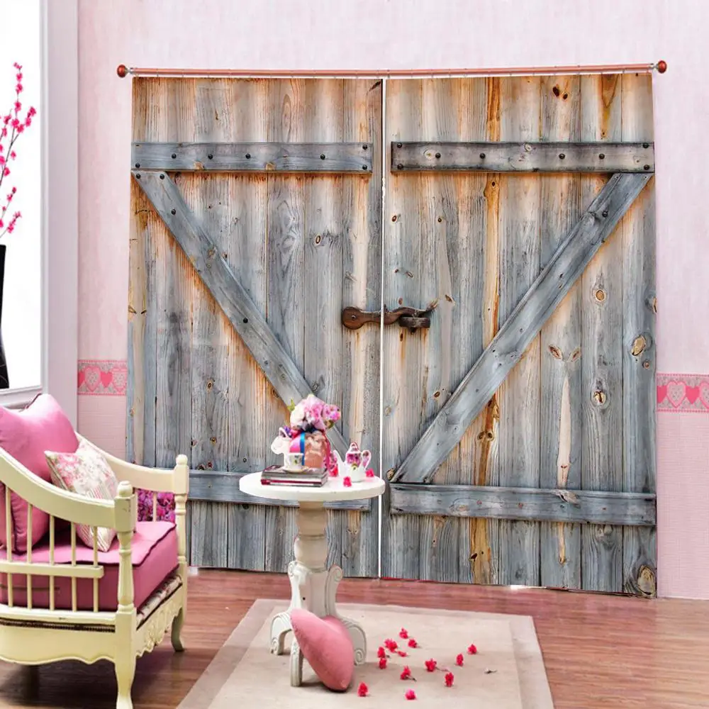 Занавеска для душа в американском стиле из полиэстера старая бронзовая