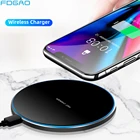 Быстрое беспроводное зарядное устройство FDGAO 10 Вт для iPhone 12 Pro 11 8 X XS XR Samsung S21 S20 Huawei P40 Pro Xiaomi Mi 11 10 Вт Qi, зарядное устройство для телефона