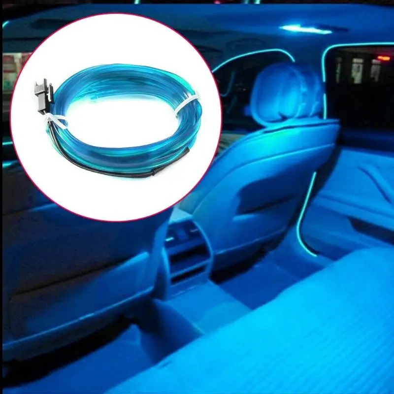 

Car LED cold light Car Kit 5m/16ft Cold Interior Trim Bright Light Car Decorative Atmosphere Neon Light Strip