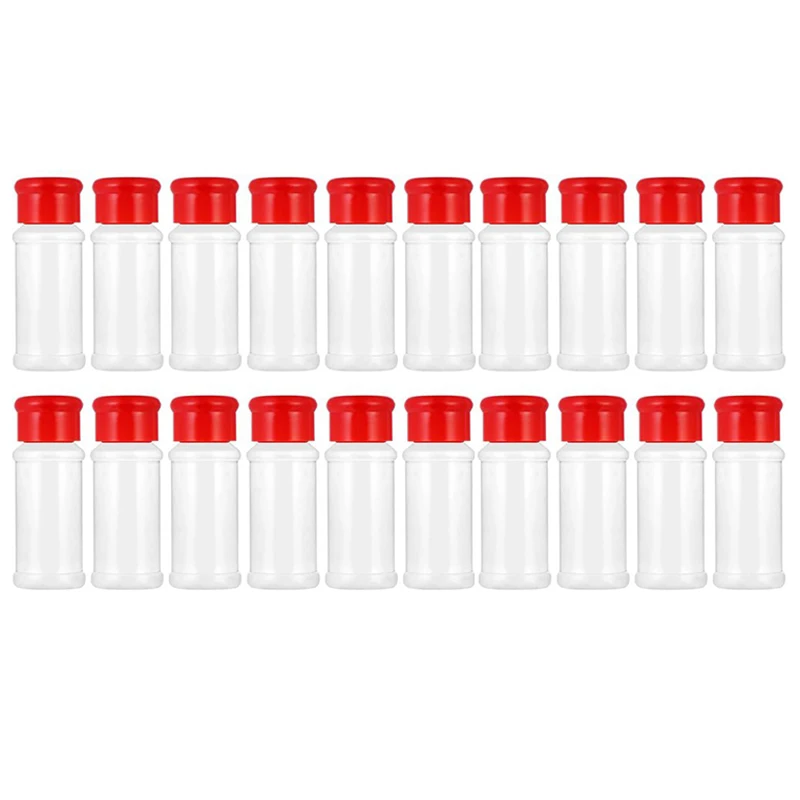 

20Pcs Spice Salt Pepper Shakers Seasoning Powder Bottle Salt Storage Jar Kitchen Seasoning Box Container Kitchen Tools