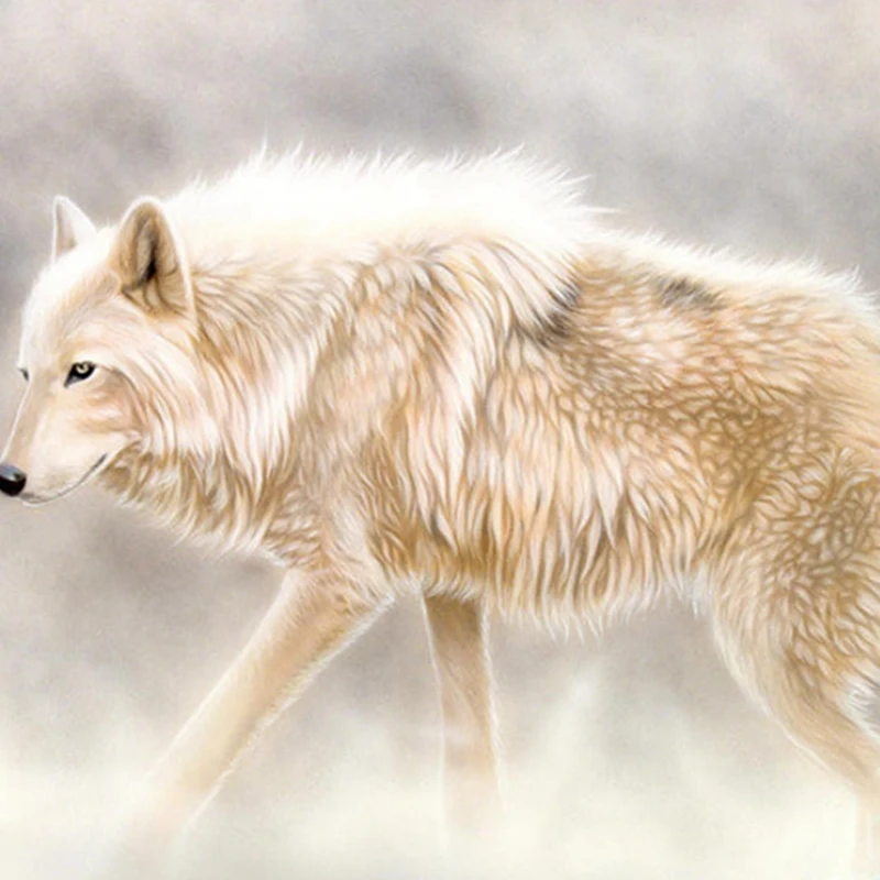 

Animals Printed Cushion Cover Wolf King Photo Pillow Cover for Home Sofa Decorative Throw Pillow Cases