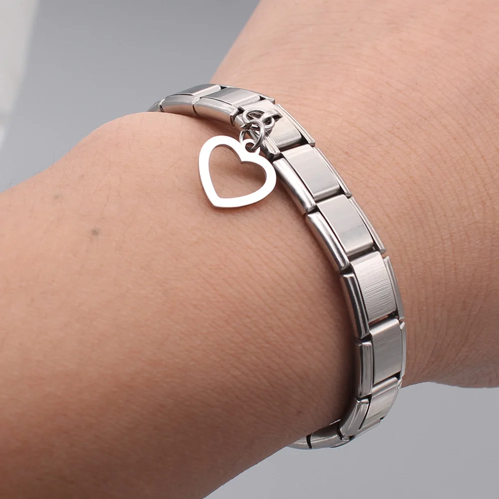 Hapiship 2019 оригинальная полировка ромашки полые сердца итальянская Подвеска