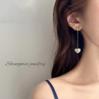 2020 new womens earrings fashion elegant tassels heeart metal earrings for women brides party gifts jewelry wholesale