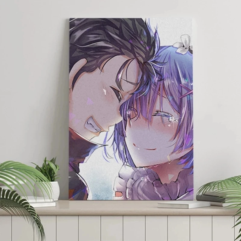 

Re Zero Subaru Natsuki Rem Anime Wall Art Home Decor Canvas Painting Modern Picture Hd Print Cartoon Modular Poster Living Room