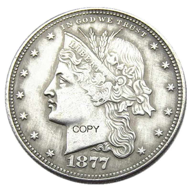 USA 1877 Cornet Head Half Dollar Patterns Silver Plated Copy Coin