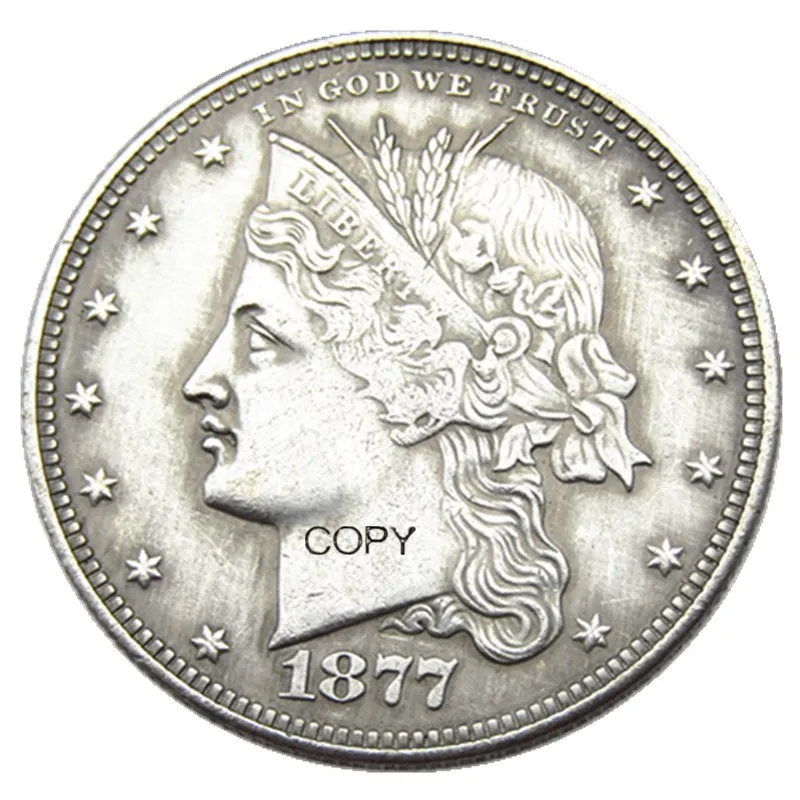 

USA 1877 Cornet Head Half Dollar Patterns Silver Plated Copy Coin