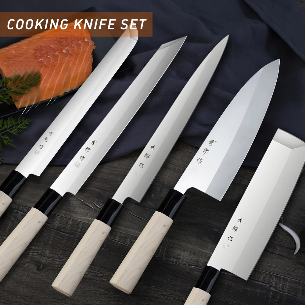 

High Carbon Steel Japanese Knife Fish Filleting Sashimi Sushi Slicing Carving Chef Knife Boning Cleaver Cooking Tools Fastship