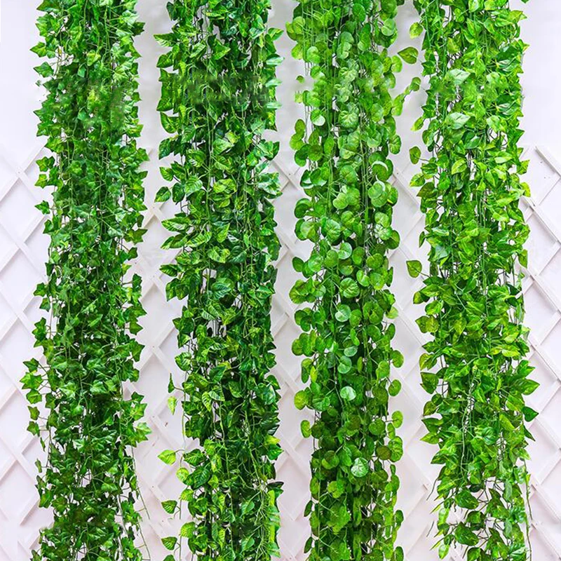 Искусственные вьющиеся Гирлянды Плюща разнообразные Листья лозы растения