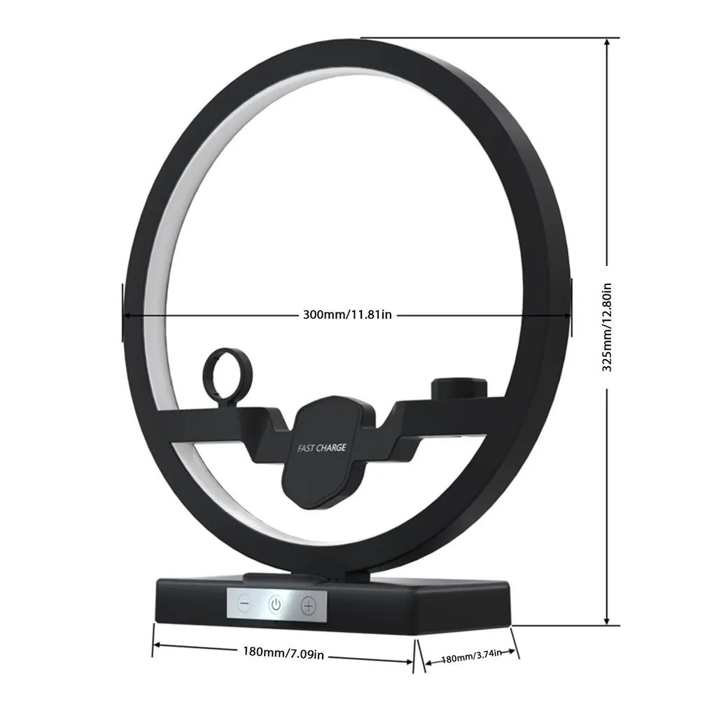 

3 In 1 Table Desk Lamp Fast Wireless Charging Led Station Charger Dock Station For Apple Wireless Charging For IPhone