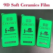 50Pcs/Lot 9D Soft Ceramics Protection Film For IPhone 13 12 Pro Max 11 Pro XS Max X XR 7 8 Plus Screen Protector Tempered Glass