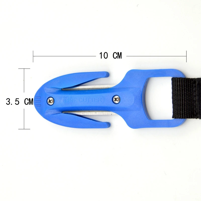 Нож для погружения с аквалангом двухсторонний резак веревкой сетчатый трос