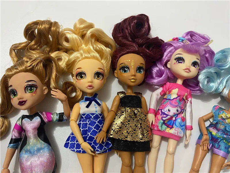 

24cm doll Original cute doll 3D big eyes Big lips Fashion girl bratz doll bjd Magic girl Beautiful doll Best Gift blyth