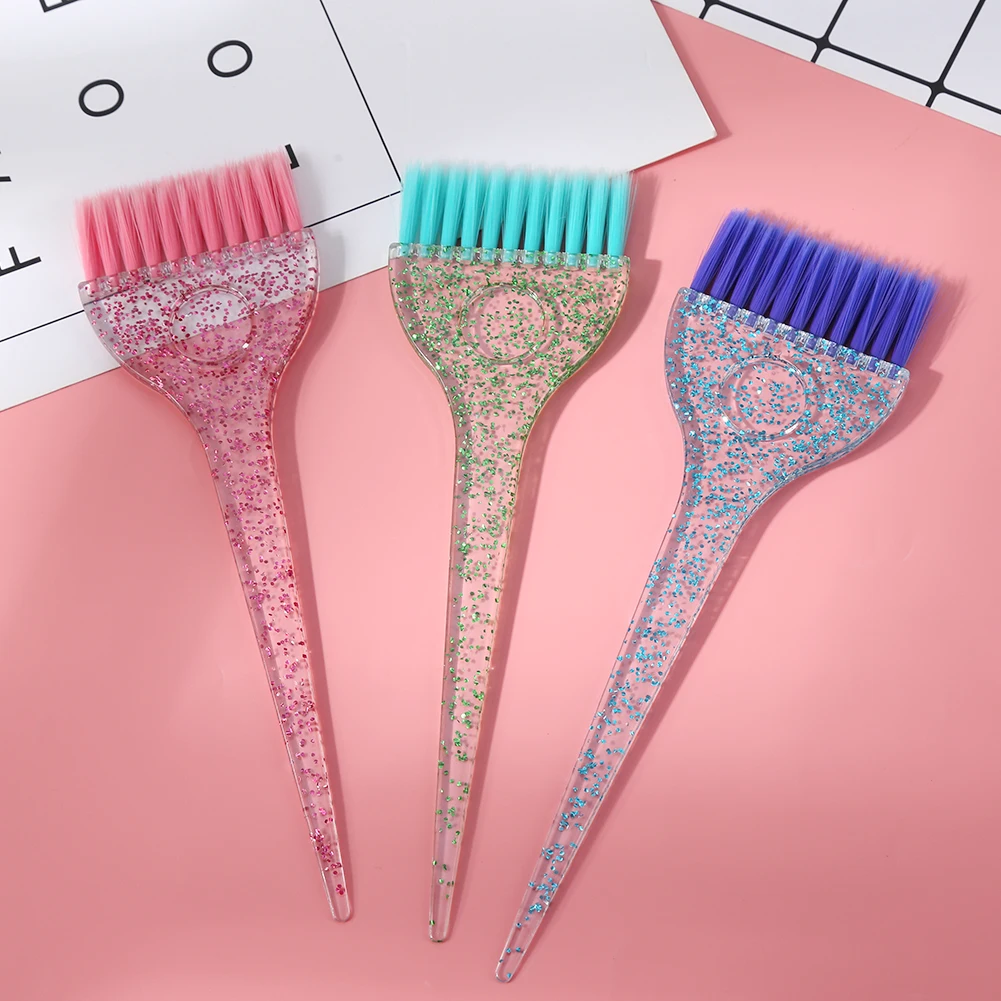 Professional Hair Dye Brush Plastic Crystal Coloring Applicator Comb Barber Tools Salon Styling Accessories | Красота и здоровье