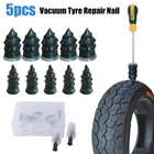 Вакуумные гвозди для ремонта шин, резиновые металлические гвозди для автомобиля, мотоцикла, скутера, велосипеда, ремонта проколов, 5 шт.