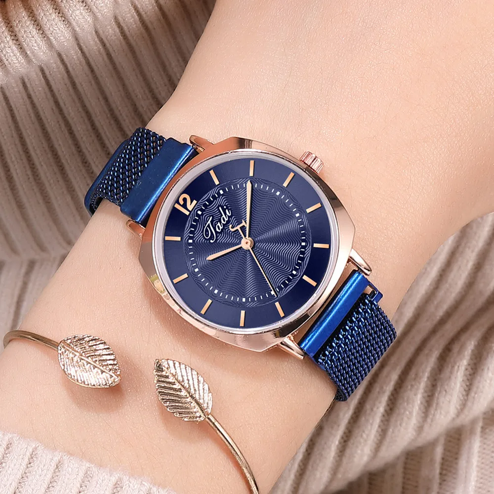 

Women Watches Casual Fashion Quartz Watch Mesh Steel New Korean style Trend Feminina Alloy Womens Watches Bracelet Montre Femme