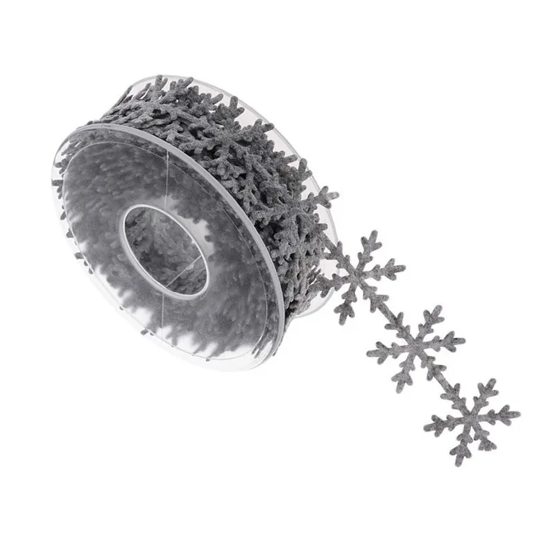 Рождественское украшение для дома 5 метров Снежинка ленты украшения