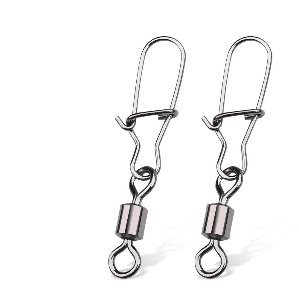 100 шт./лот Вертлюги нержавеющая сталь рыболовные снасти Разъем кирпечей из глины