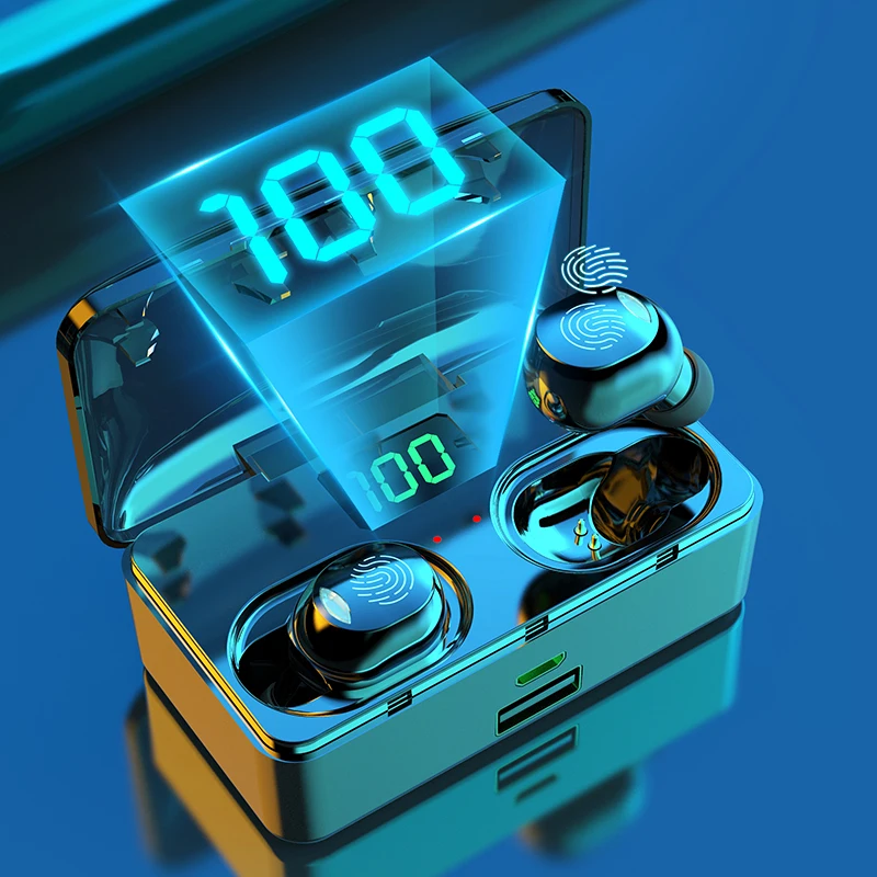 Настоящие беспроводные наушники-вкладыши 4200 мАч Bluetooth 5 0 TWS стереонаушники с