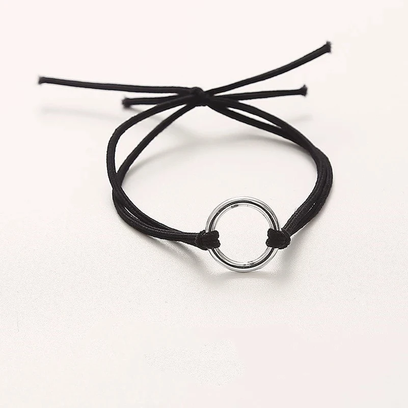 

5Pcs/lot Hair Rope For Women Simple Heart Elastic Hair Rubber Bands For Girls Cute Star Alloy Elegant Design Hair Bands Headwear
