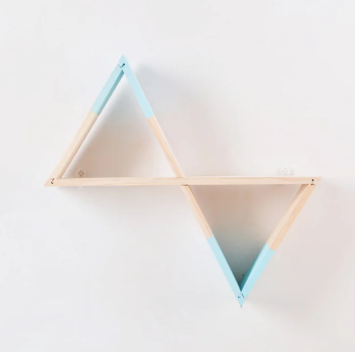 Деревянная X подвесная полка для детской комнаты декор нужно собрать