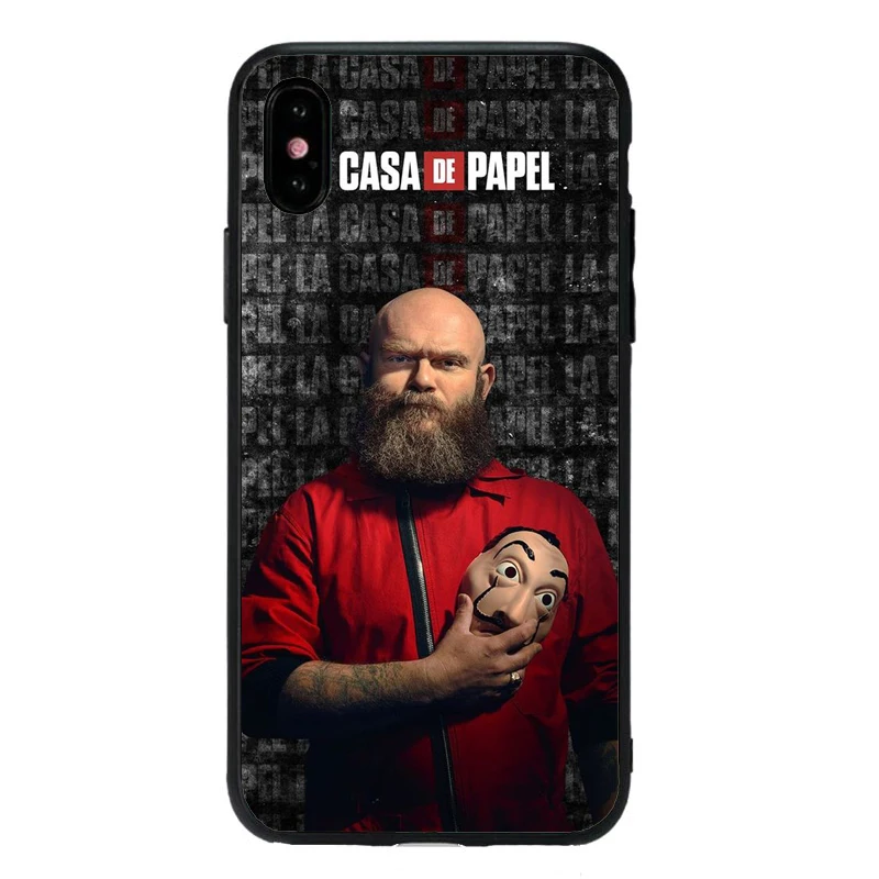 TPU Чехол для ТВ серии iphone 11 11Pro 8 6 6S Heist бумага для дома чехол для телефона iphone X XR XS MAX fundas мягкий чехол из ТПУ - Цвет: TPU
