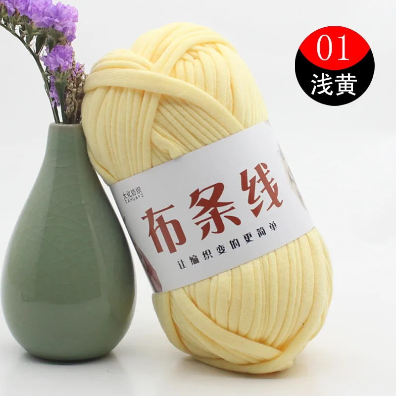 

5pieces 100g Strip Thread Messenger Bag Graceful Handbag Cushion Wool No Pilling Strip Thread Yarn for Knitting Knitting