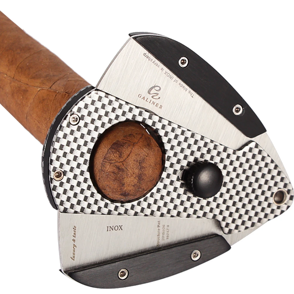 GALINER Зажигалка для сигар зажигалка бутан 1 зажигалки для COHIBA Cigar& Sharp Cutter углеродное волокно Cigar Cutter зажигалка аксессуары
