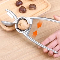 2 in 1 multi functional quick chestnut clip nut cracker opener sheller walnut pliers pliers metal kitchen tools chestnut cutter